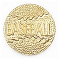 Gold Baseball Pin
